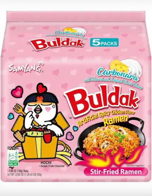 Buldak carbonara cartoon