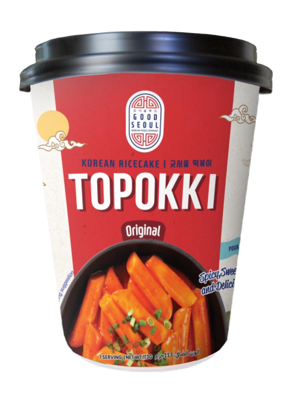 Topokki original cup cartoon