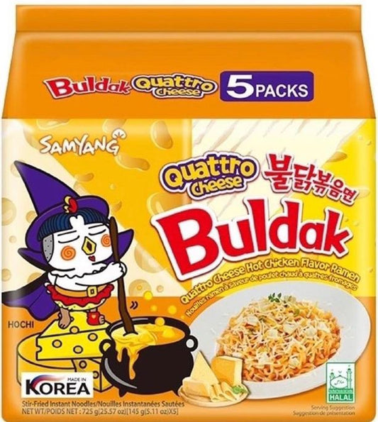 Buldak quattro cheese cartoon