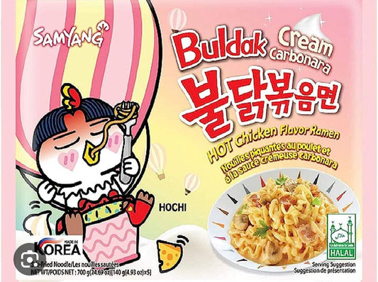 Buldak cream carbonara cartoon