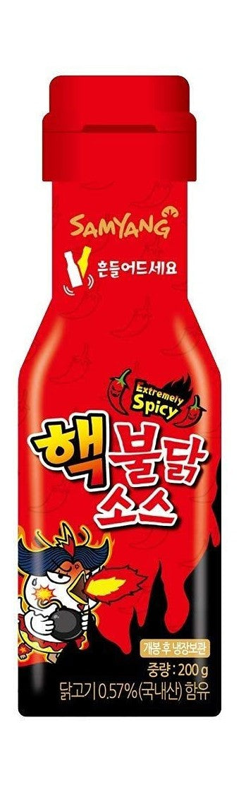 Samyang sauce  extremely spicy cartoon