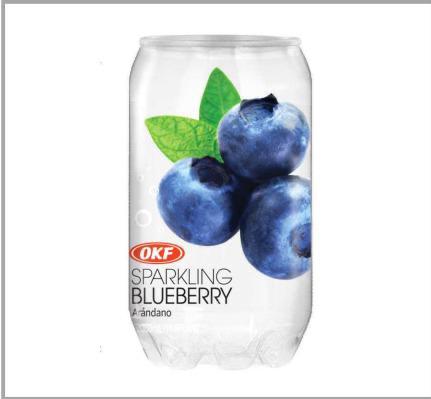 OKF sparkling blueberry cartoon