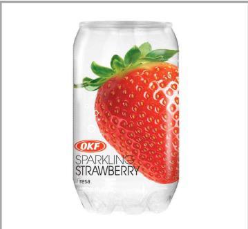 OKF sparkling strawberry cartoon