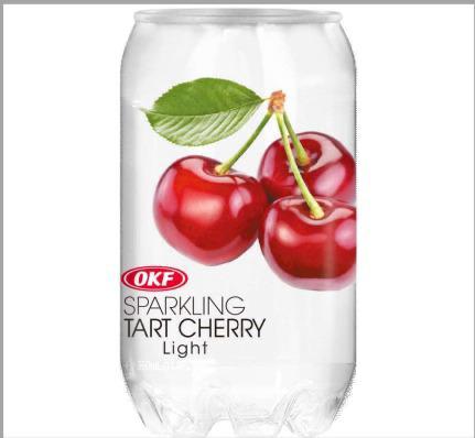 OKF sparkling tart cherry light cartoon