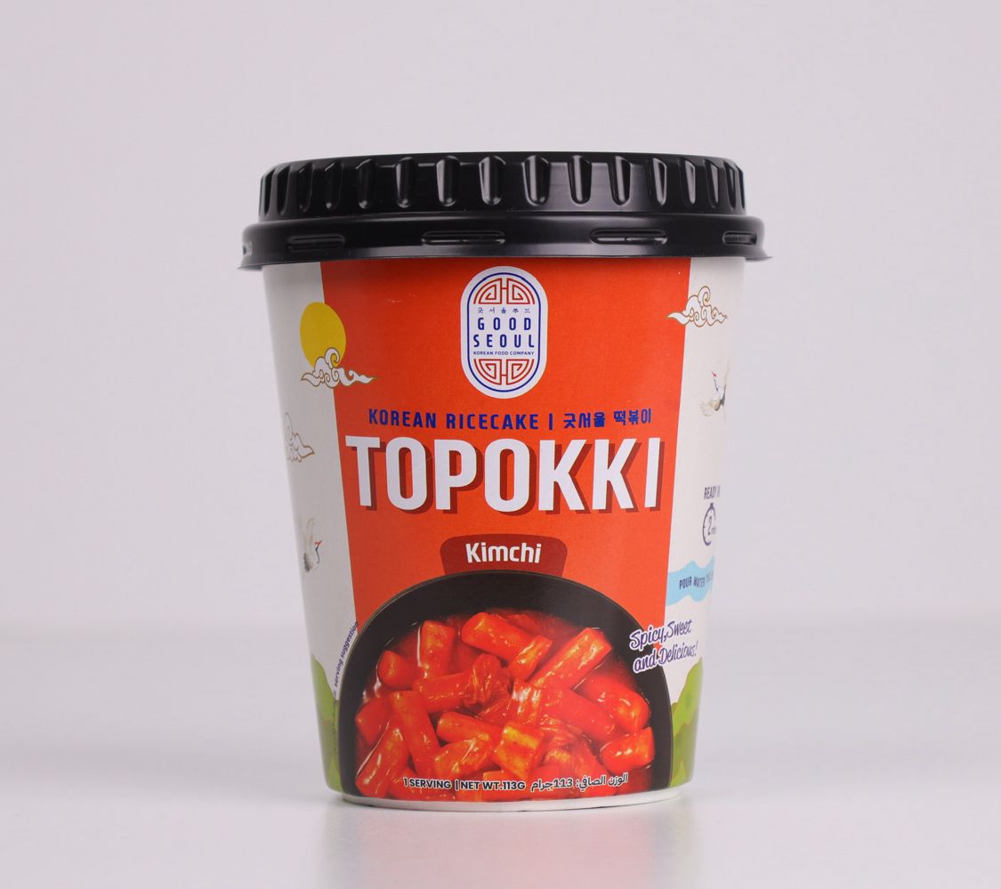 topokki kimchi cup  cartoon