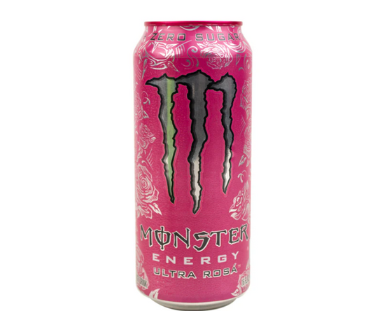 Monster ultra rosa zero sugar cartoon