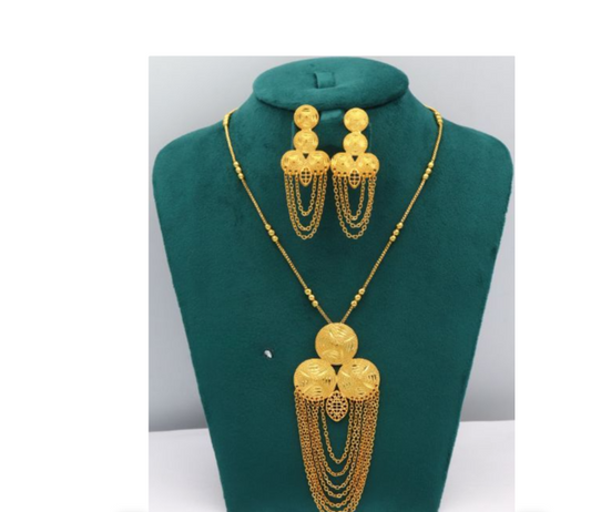 Gold plated tassel necklace dozen