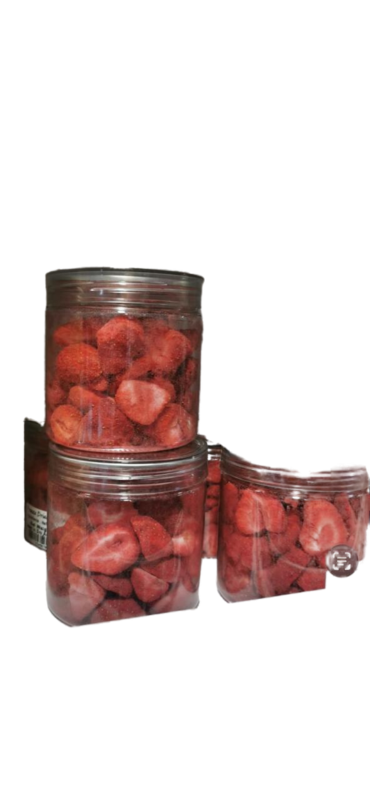 Freeze dried strawberry cartoon